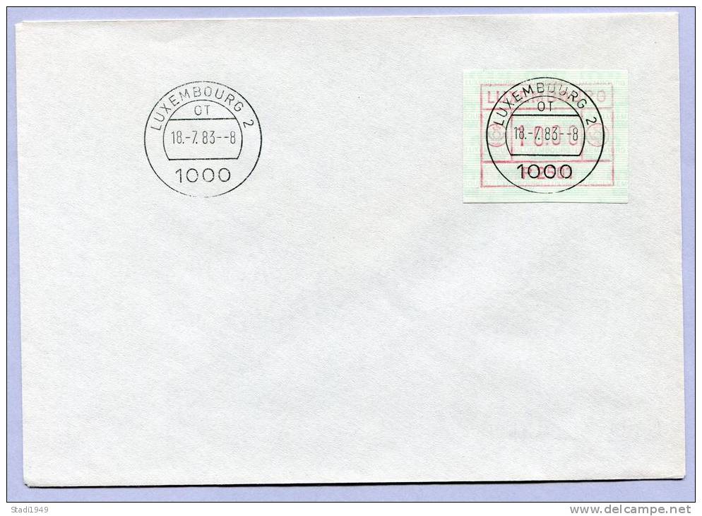 Brief ATM Automatenmarken Luxemburg 1983 (534) - Postage Labels