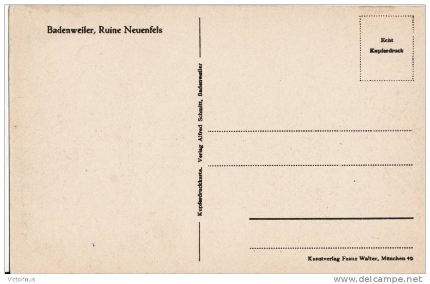 BADENWEILER, Ruine Neuenfels - Badenweiler