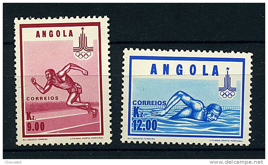 Angola ** N° 623/624 - Sports : Course, Natation  - Lot 17 - B 20 - Angola