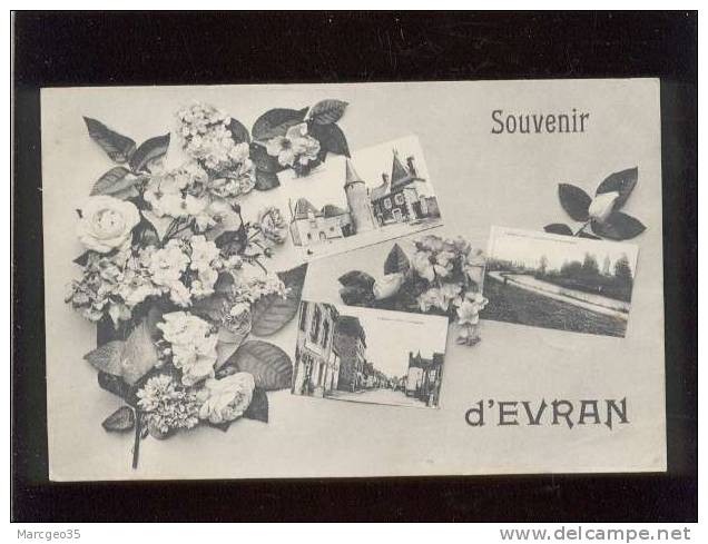 22 Souvenir D' Evran Multivue édit. Sorel 3 Vues &amp; Fleurs - Evran