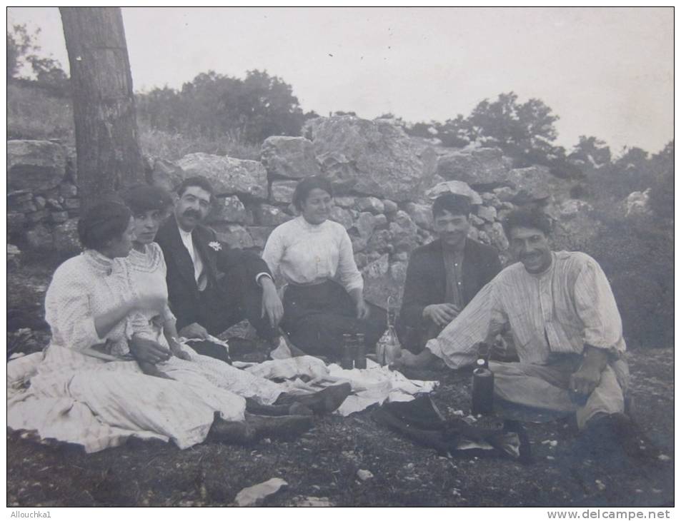 Saint Maime 1912 Photographie Photo Originale:Famille Pique Nique,Honorine,Madeleine, Jules Joseph Céline - Lieux