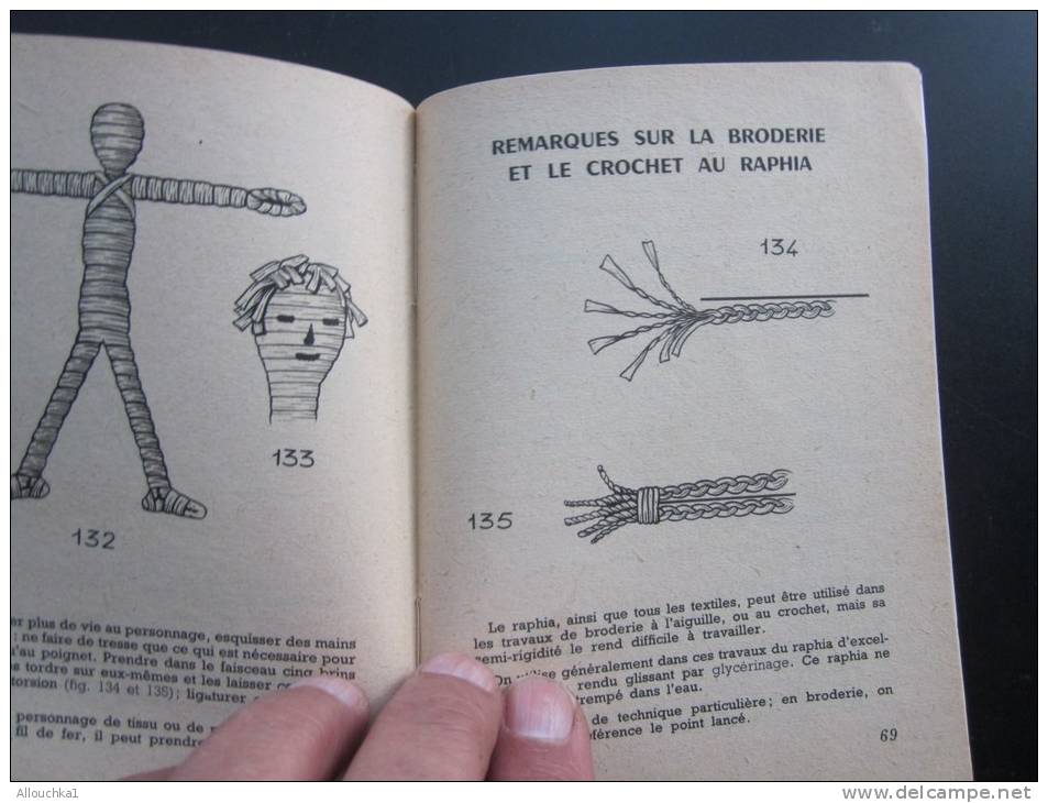 Croix-Rouge française Ce que l'on peut faire avec du Raphia édit Fleurus Max Doublé(table des matières)72 pages