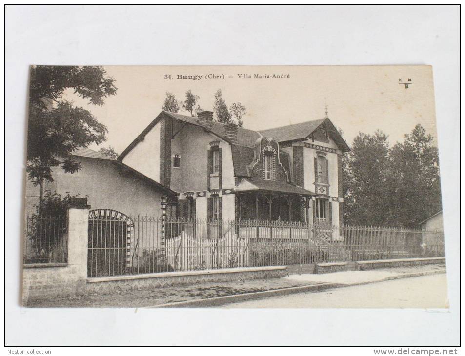 BAUGY Villa Maria-André Cher E M B Correspondance De 1917 - Baugy