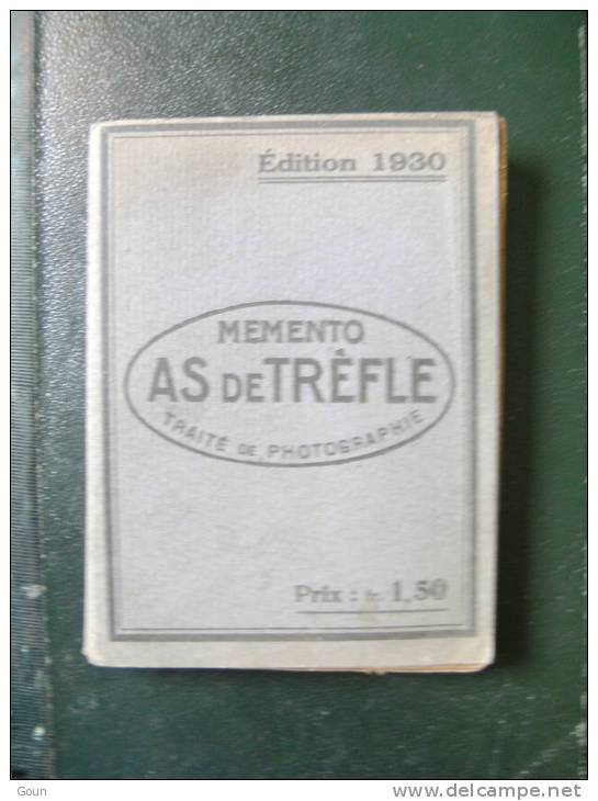 Mémento As De Trèfle Traité De Photographie 1930 - Photographie