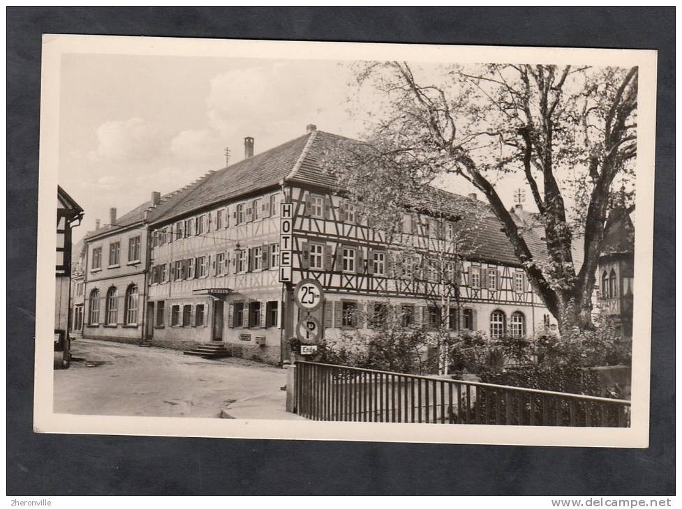 CPSM - ADELSHEIM - Hotel Pension Zur Linde - Kuchenchef Greiner - 1958 - Adelsheim