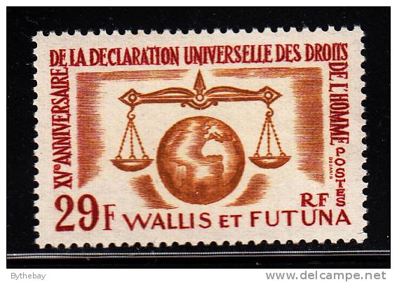 Wallis & Futuna MNH Scott #166 29fr Human Rights Issue - Neufs