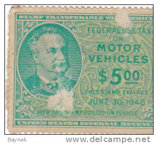 7X  MOTOR VEHICLE TAX STAMPS - Revenues