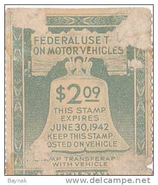 7X  MOTOR VEHICLE TAX STAMPS