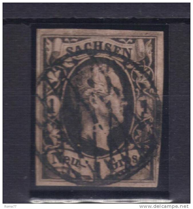 VER2288 - SASSONIA 1851 , 1 Ng N. 3 Used - Saxony