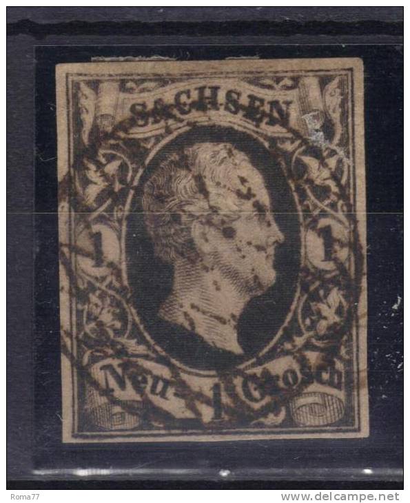 VER2290 - SASSONIA 1851 , 1 Ng N. 3 Used - Saxony