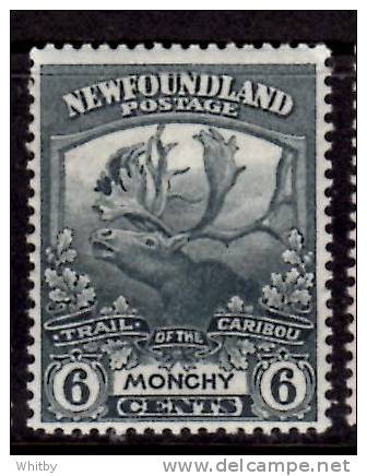 Newfoundland 1919 6 Cent Trail Of The Caribou Issue #120  MH - 1908-1947