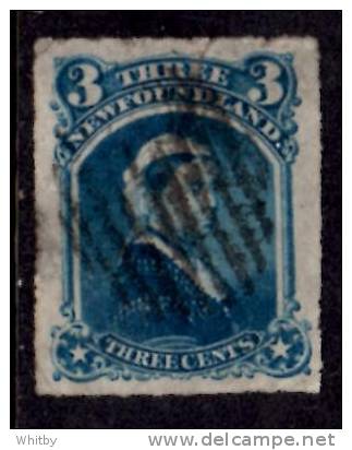 Newfoundland 1877 3 Cent Queen Victoria Rouletted Issue #39 - 1865-1902