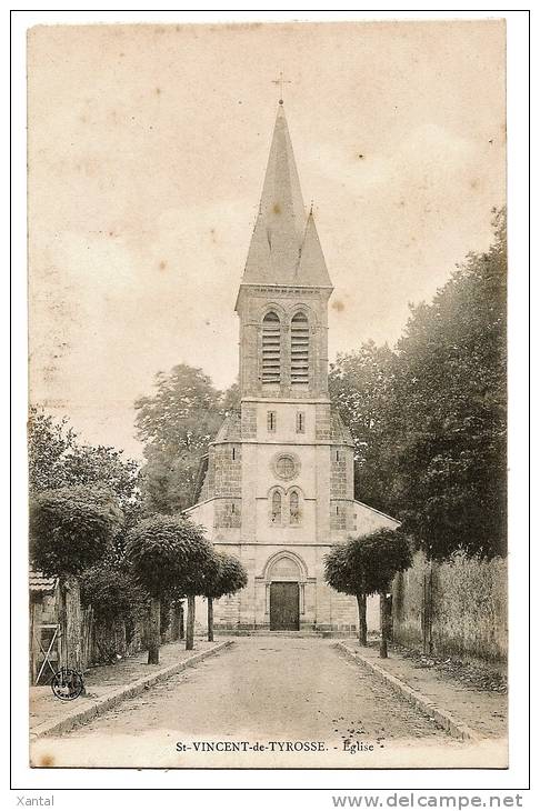 SAINT VINCENT De TYROSSE ( St ) - L'Eglise - Carte Vierge - Saint Vincent De Tyrosse