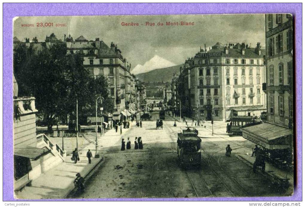 GENEVE Rue Du Mont-Blanc        ( Tramway ) - Genève