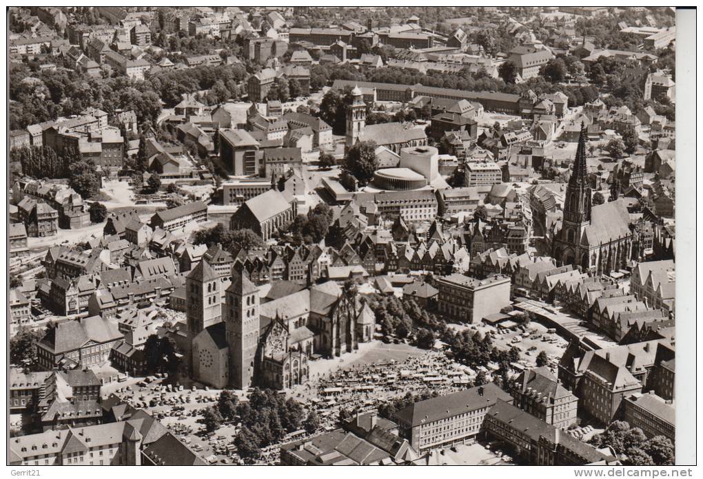 4400 MÜNSTER, Luftaufnahme Altstadt - Munster