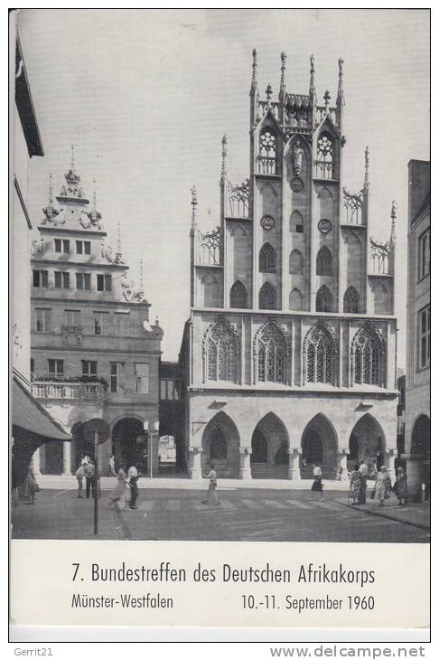 4400 MÜNSTER, 7.Bundestreffen Des Deutschen Afrikakorps 10.-11. September 1960 - Munster