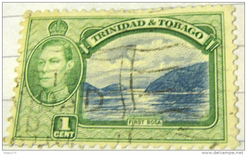 Trinidad And Tobago 1938 First Boca 1c - Used - Trinidad & Tobago (...-1961)