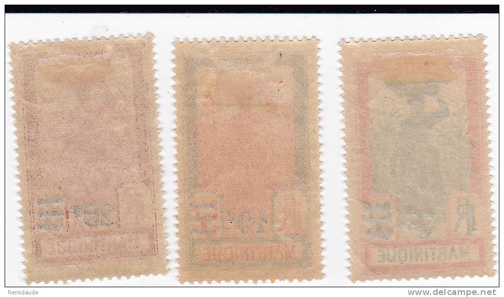 MARTINIQUE - 1924 - YVERT N°111/119 * MLH - COTE 2022 = 61 EURO - - Unused Stamps