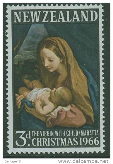 New Zealand Neuseeland 1966 Mi 453 YT 440 Sc 379 ** "Virgin With Child" By Carlo Maratta (1625-1713) - Ungebraucht