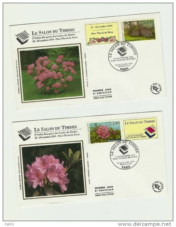 SALON Du Timbre 1993 - N°2849/2850 - Storia Postale