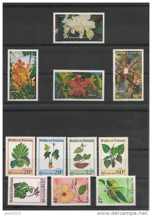 WALLIS ET FUTUNA   Timbres  Flore * *  Côte 18,20 € - Verzamelingen & Reeksen