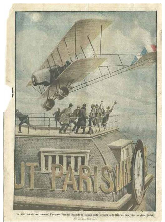 Domenica Corriere N. 5 Del 1919 - Parigi,Conferenza Per La Pace - Parigi,Atterraggio Non Comune - Ante 1900