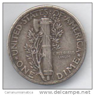 STATI UNITI 1 DIME 1943 AG - 1916-1945: Mercury (kwik)