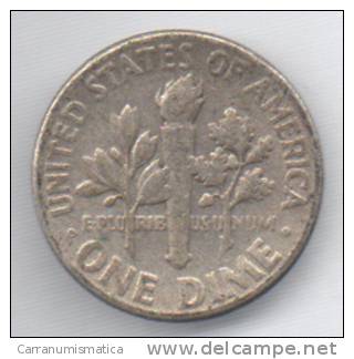 STATI UNITI 1 DIME 1957 AG - 1946-...: Roosevelt