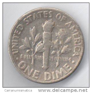 STATI UNITI 1 DIME 1946 AG - 1946-...: Roosevelt