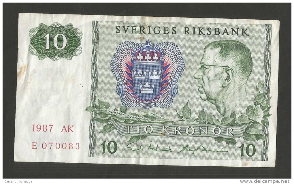 Sweden / Svezia - SVERIGE RIKSBANK - 10 Kronor - 1987 - Zweden