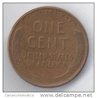 STATI UNITI 1 CENT 1939 - 1909-1958: Lincoln, Wheat Ears Reverse