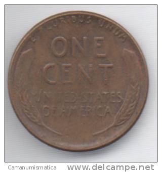 STATI UNITI 1 CENT 1953 - 1909-1958: Lincoln, Wheat Ears Reverse