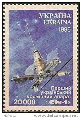 Space. Ukraine 1996. 1st Ukrainian Satellite. Michel 177 MNH. - Europe