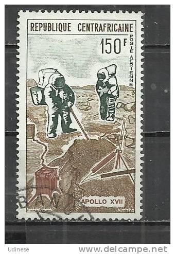 CENTRAL AFRICA 1973 - APOLLO 17 XVII - USED OBLITERE GESTEMPELT USADO - Afrique