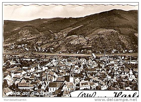 AK 6 Gruß Aus HASLACH Im Schwarzwald Mehrbild 4 Bilder Blick Auf Die Stadt Rathaus Mit Sebastianbrunnen Evangelische Kir - Haslach