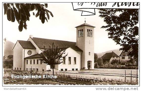 AK 6 Gruß Aus HASLACH Im Schwarzwald Mehrbild 4 Bilder Blick Auf Die Stadt Rathaus Mit Sebastianbrunnen Evangelische Kir - Haslach