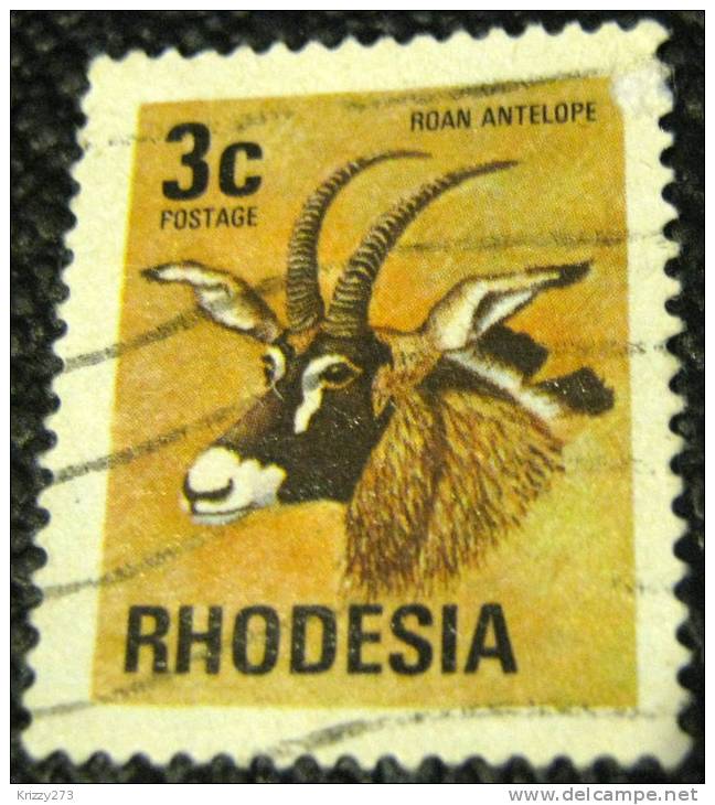 Rhodesia 1974 Roan Antelope 3c - Used - Rhodesien (1964-1980)