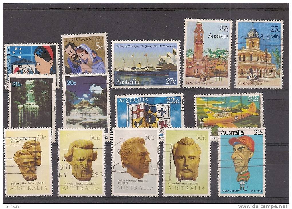 AUSTRALIE Lot De Timbres Obt( Sauf 2 ** ) Voir 3 Scans    (ref308 ) - Mezclas (max 999 Sellos)