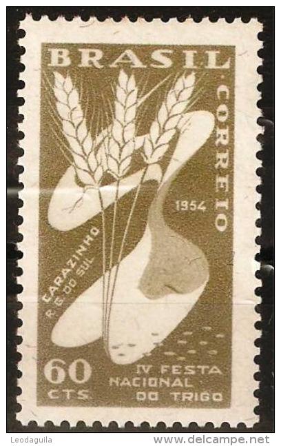 BRAZIL # 812  - 4th National Festival Of Wheat  - 1954 - Neufs