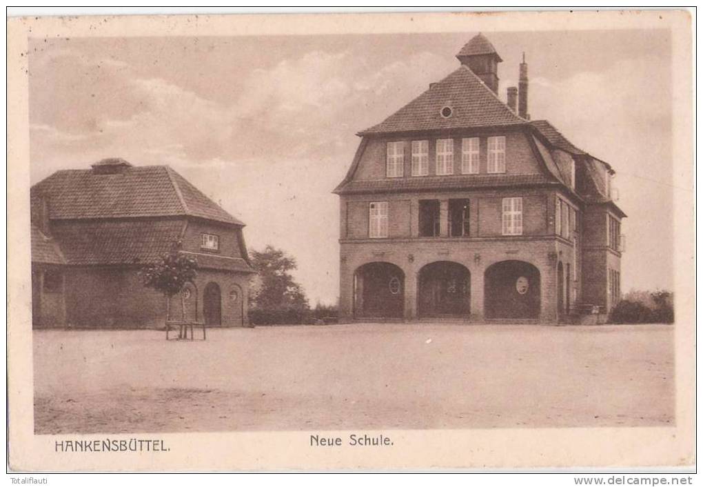 HANKENSBÜTTEL Kr Gifhorn Neue Schule 18.11.1926 Gelaufen - Gifhorn