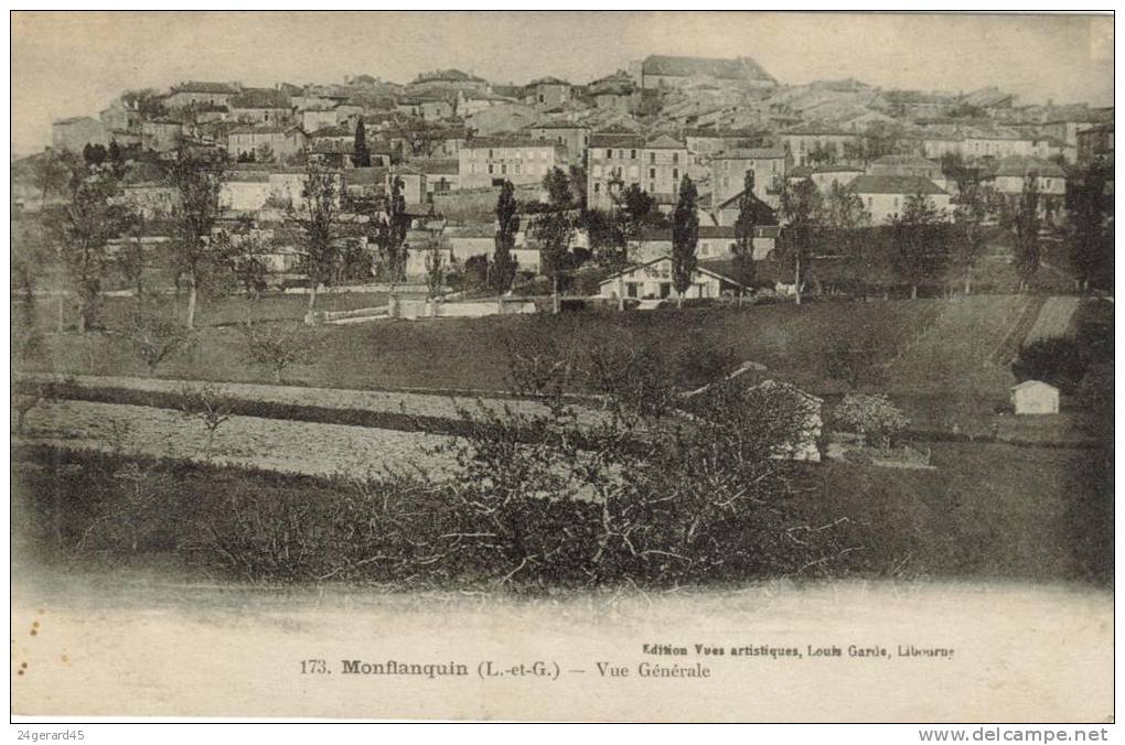 CPA MONTFLANQUIN (Lot Et Garonne) - Vue Générale - Monflanquin