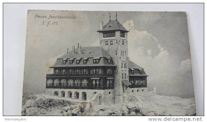 AK Neues Jeschkenhaus Im Bau Aus Dem Jahr 1907 - AK Mit Vermerk: 3.9.1908 - Boehmen Und Maehren