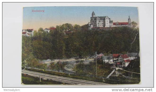 AK  Schloss Rochsburg (Sachsen) Vom 13.9.1920 Stempel: Lunzenau Mit Mi-Nr. 87 Und 141 - Lunzenau