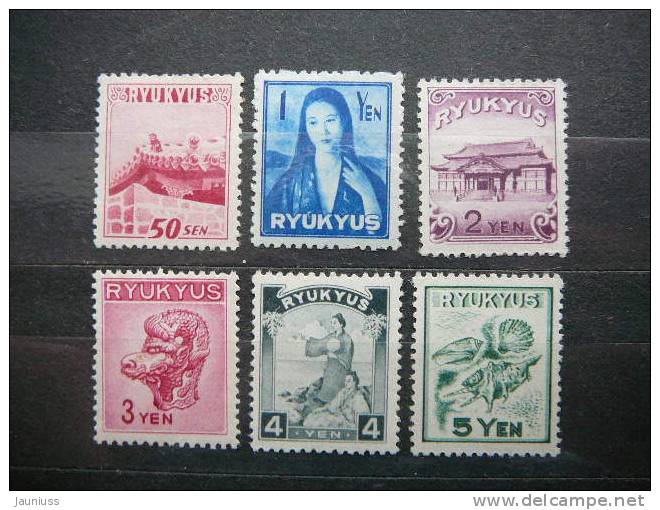 Japan - Ryukyu 1950 08/13  (Mi.Nr.) **  MNH MH - Riukiu-eilanden