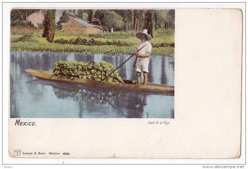 AMERICA MEXICO BEAM CANAL THE BOAT LATAPI&BERT Nr. 6363 OLD POSTCARD - Mexico