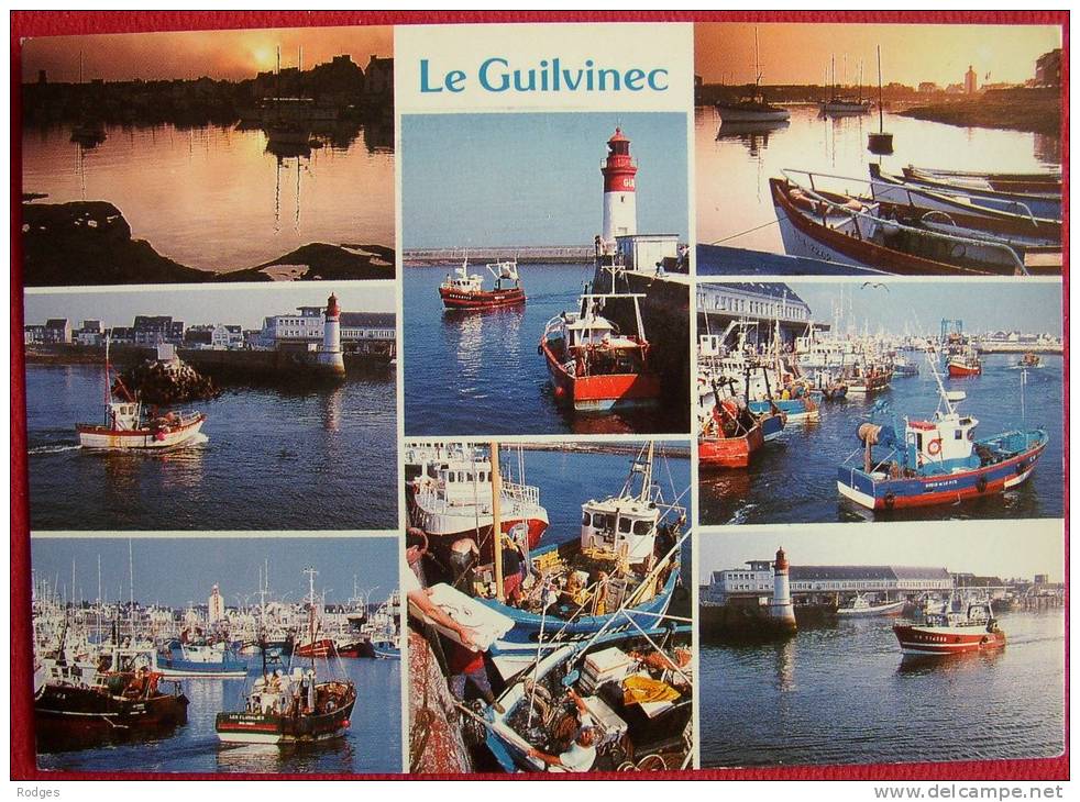 Dep 29 , Cpm LE GUILVINEC , 8 Vues , Le Pays Bigoudin , Le Port De Peche - Guilvinec