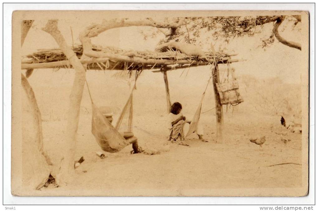 AMERICA VENEZUELA NATIVES RESTING POSTCARD - Venezuela