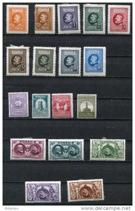 Romania 1926-27 Accumulation  MH - Unused Stamps