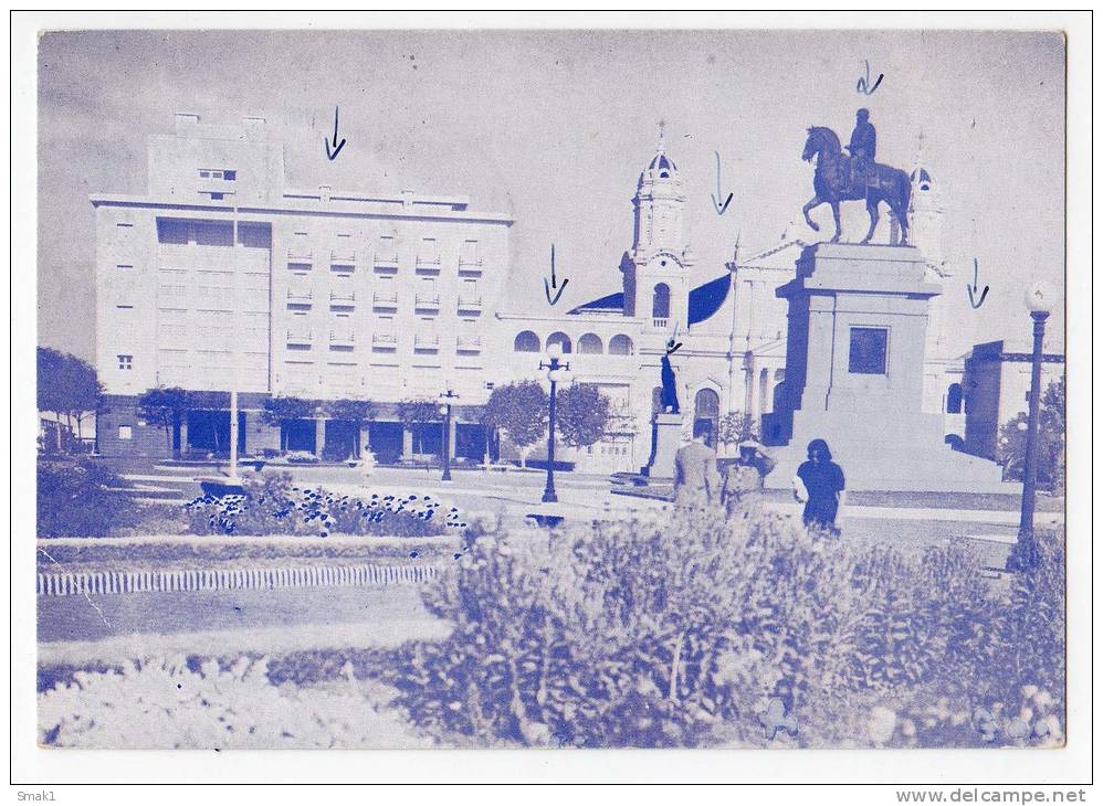 AMERICA URUGUAY SALTO ARTIGAS SQUARE FOLDED CORNER OLD POSTCARD - Uruguay