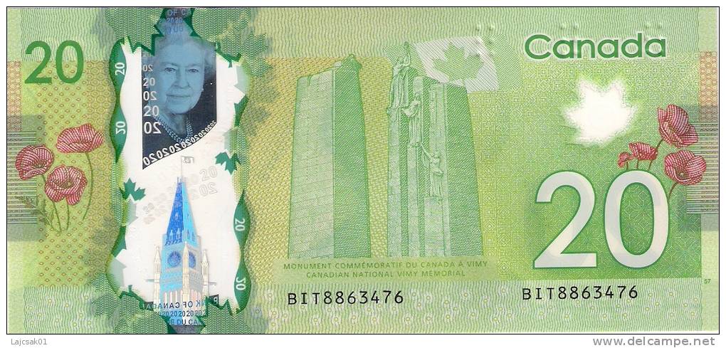 Canada 20 Dollars 2012. UNC Polymer - Canada